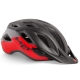 Kask rowerowy MET Crossover czarno-czerwony