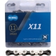 Łańcuch KMC X11 srebrny-czarny