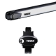 Bagażnik Dachowy Thule SlideBar Evo Nissan Qashqai 5-dr SUV 2014- na relingi srebrny