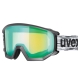 Gogle narciarskie Uvex Athletic FM szaro-zielone