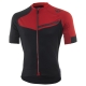 Koszulka rowerowa Rogelli Contento czarno-czerwona