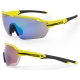 Okulary rowerowe Accent Reflex czarno-żółte