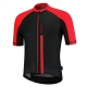 Koszulka rowerowa Rogelli Evo czarno-czerwona