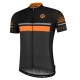 Koszulka rowerowa Rogelli Hero czarno-pomarańczowa