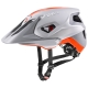 Kask rowerowy Uvex Quatro Integrale szaro-pomarańczowy