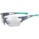 Okulary rowerowe Uvex Sportstyle 803 Race V Small szaro-zielone