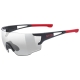 Okulary rowerowe Uvex Sportstyle 804 V czarno-czerwone