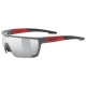 Okulary rowerowe Uvex Sportstyle 707 szaro-czerwone