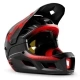 Kask rowerowy Fullface MET Parachute MCR MIPS czarno-czerwony