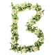 Kwiatowa dekoracja Basil Roses Garland biała