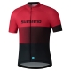 Koszulka rowerowa Shimano Team czerwono-czarna
