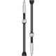 Zestaw wentyli tubeless Lezyne CNC srebrny