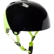 Kask rowerowy orzech Fox Flight Pro Prpus czarno-zielony