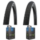 Komplet opon i dętek Schwalbe Marathon Plus Tour 28 Smart Dualguard Reflex AV17