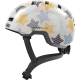 Kask rowerowy orzech Abus Skurb Kid grey stars