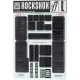 Naklejki na amortyzator Rock Shox BoXXer / Domain Dual Crown czarne