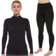 Komplet bielizny termoaktywnej damskiej Brubeck Extreme Merino czarny