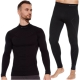 Komplet bielizny termoaktywnej Brubeck Extreme Merino czarny