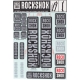 Naklejki na amortyzator Rock Shox 30/32 mm szare