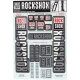 Naklejki na amortyzator Rock Shox BoXXer / Domain Dual Crown białe