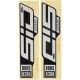 Naklejki na amortyzator Rock Shox SID SL Ultimate czarno-białe