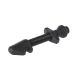 Wentyl DT Swiss Tubeless z podłużną nakrętką czarny