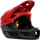 Kask rowerowy fullface MET Parachute MCR MIPS czerwono-czarny