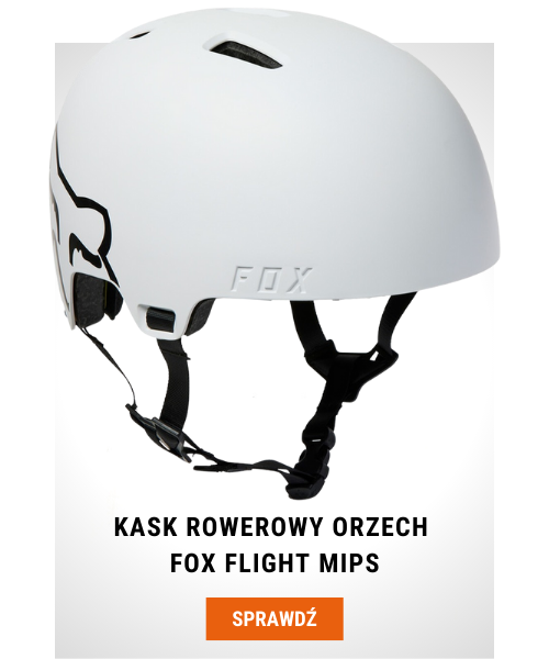 Kask rowerowy orzech Fox Flight MIPS biały
