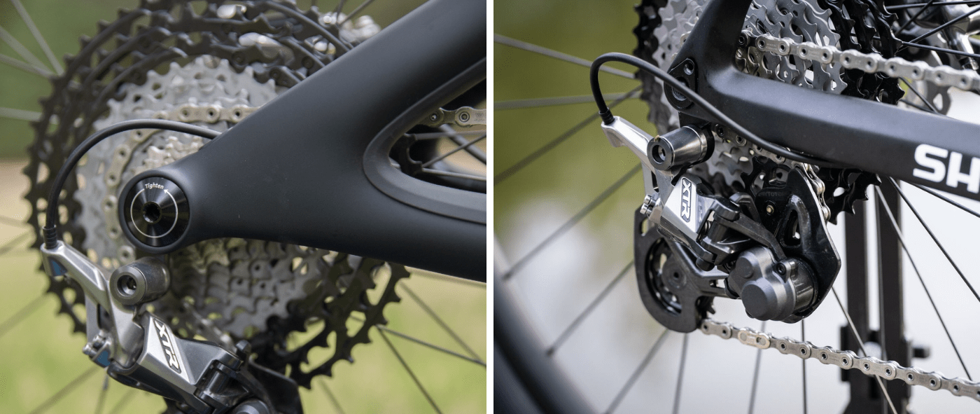 Przerzutka i kaseta z grupy Shimano XTR M9100