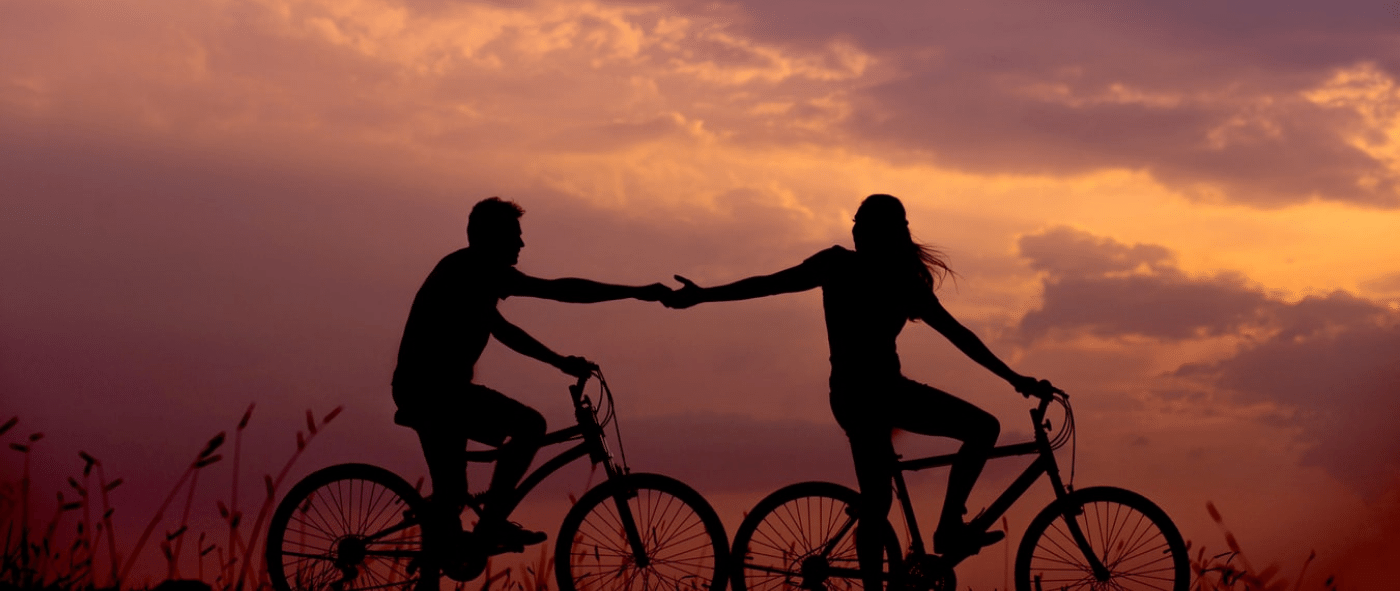Walentynki na rowerze we dwoje