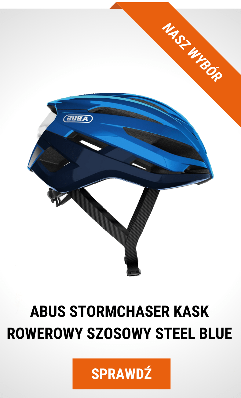 kask szosowy abus stormchaser w kolorze czerwonym