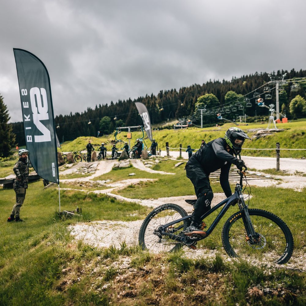 Trasa dla początkujących w Bike Park Czarna Góra