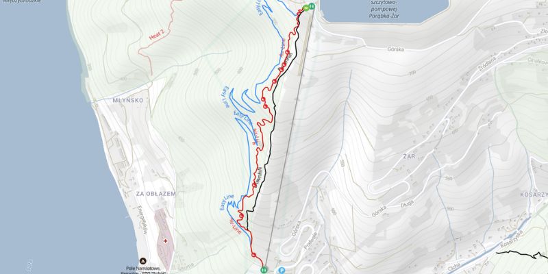 Mapa Bike Park Góra Żar