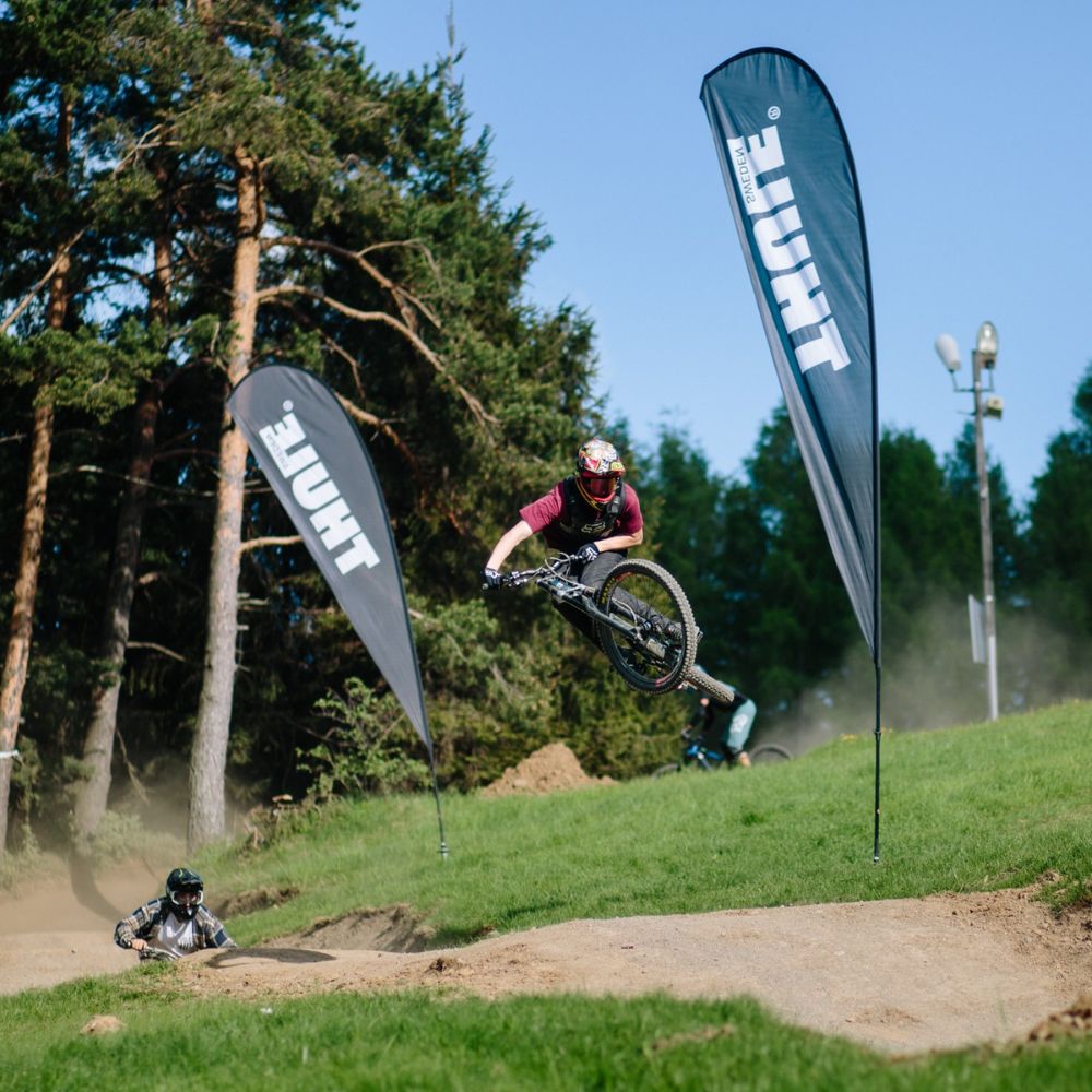 Skok na hopie w Bike Park Kluszkowice