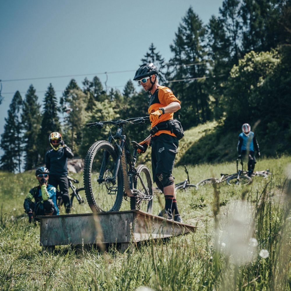 Podest do skakania w Bike Park Kluszkowice