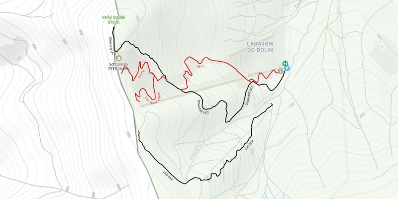 Mapa Bike Park Stożek