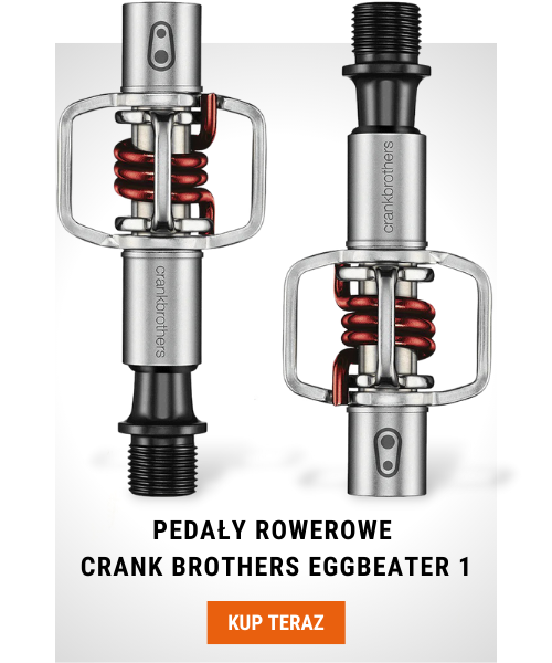 Pedały rowerowe Crank Brothers Eggbeater 1 srebrno-czerwone