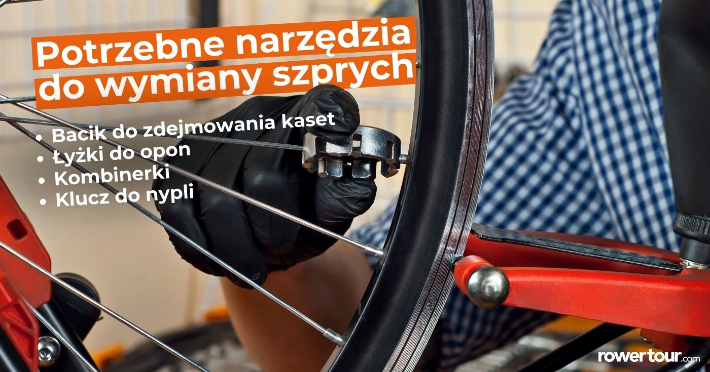 Potrzebne narzędzia do wymiany szprych rowerowych