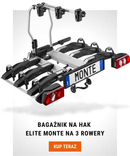 Bagażnik na hak Elite Monte na 3 rowery