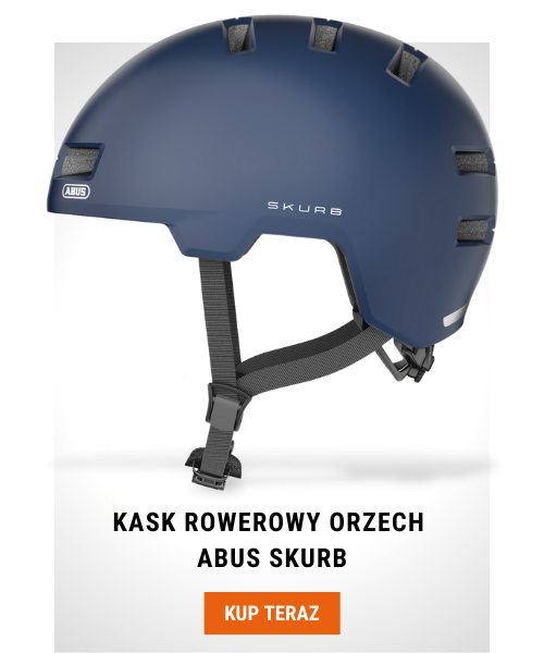 Kask rowerowy orzech Abus Skurb niebieski