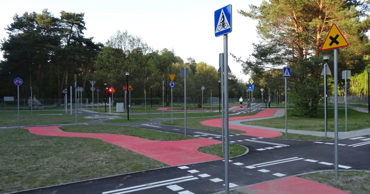 Miasteczko ruchu drogowego w Bydgoszczy w Myślęcinku