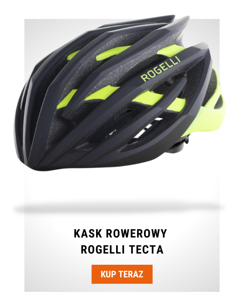 Kask rowerowy Rogelli Tecta czarno żółty