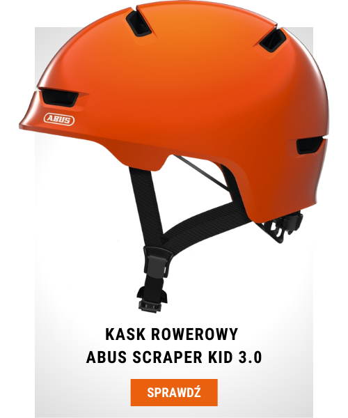 Kask rowerowy Abus Scraper Kid 3.0 pomarańczowy