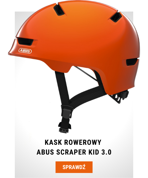 Kask rowerowy Abus Scraper Kid 3.0 pomarańczowy