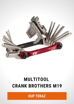 Multitool Crank Brothers M19 czarno-czerwony