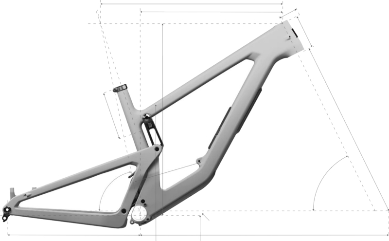 Geometria roweru Santa Cruz Nomad 6 Carbon