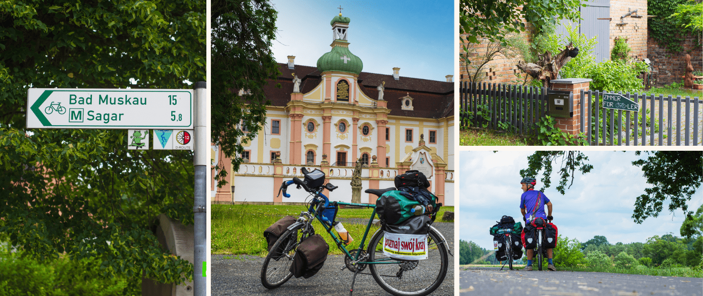 Krajobrazy na trasie rowerowej Oder Neisse Radweg