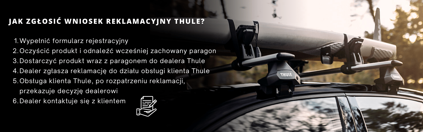 zgłoszenie wniosku reklamacyjnego w gwarancji Thule