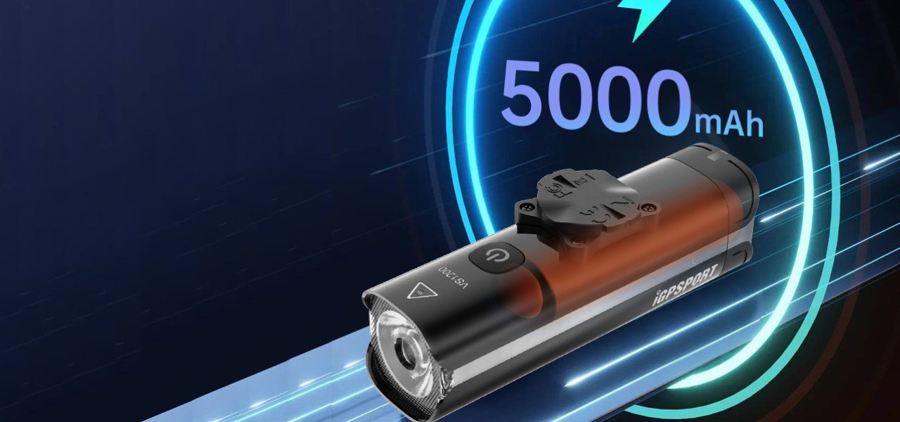 iGPSPORT VS1200 posiada akumulator o pojemności 5000 mAh