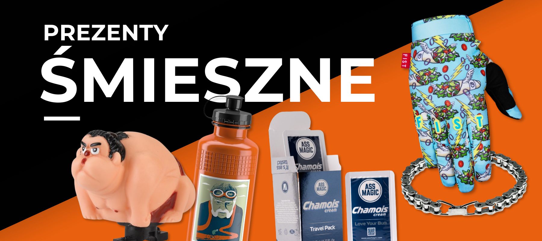 śmieszny prezent dla rowerzysty